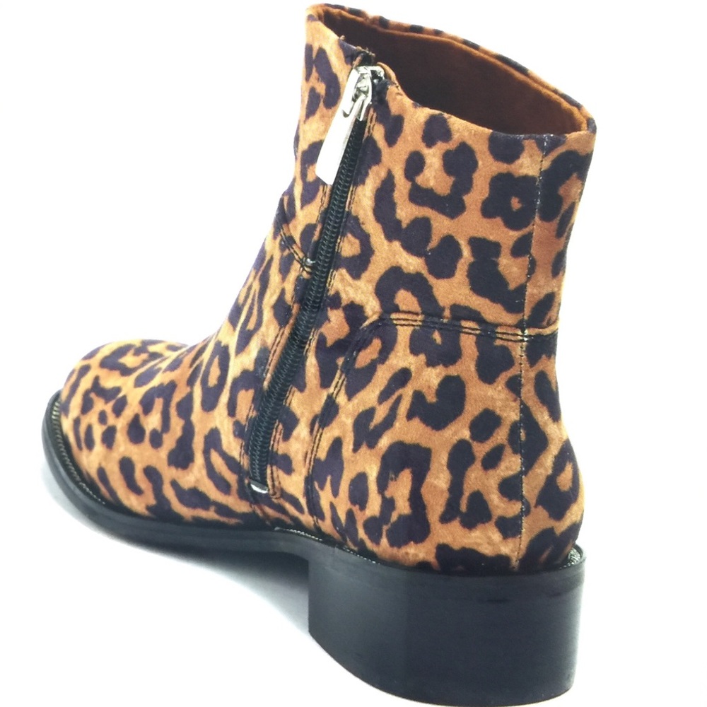 Franco Sarto Benny Leopard Print Ankle Boot